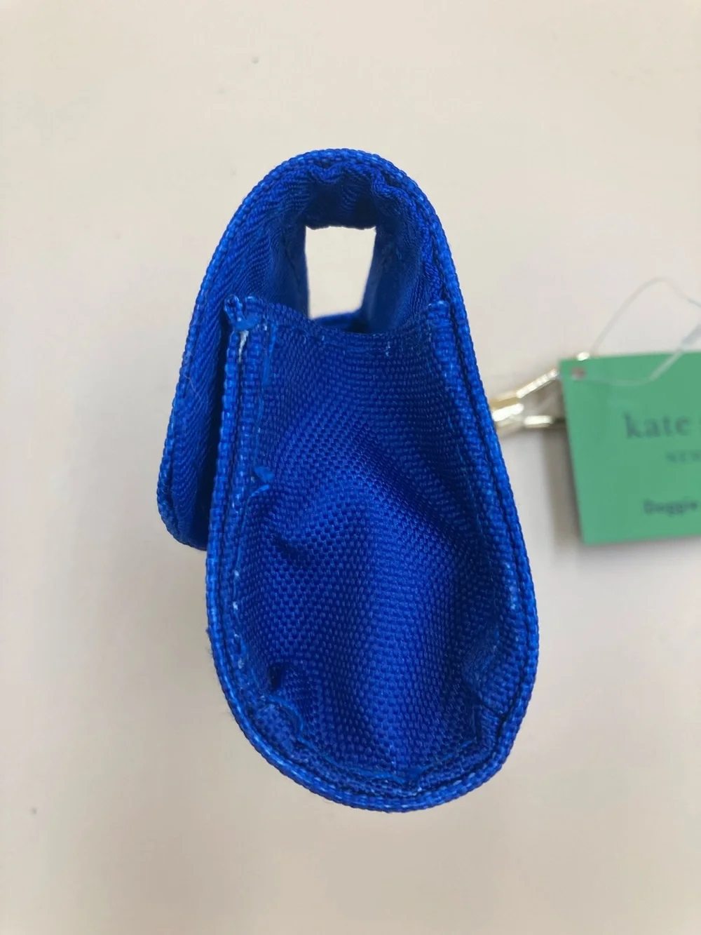 kate spade Blue and White Gingham Doggie Bag Holder